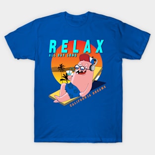 California beach summer Relax Cool Monster T shirt T-Shirt